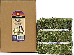 Hall's Hay Alfalfa Mini-Bale Small Pet Food, 6-lb box