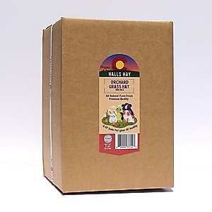 Hall's Hay Orchard Grass Hay Mini-Bale Small Pet Food, 5-lb box