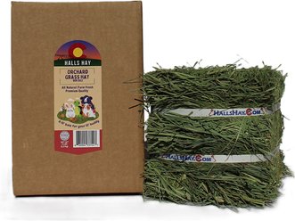 Hall's Hay Orchard Grass Hay Mini-Bale Small Pet Food, 5-lb box
