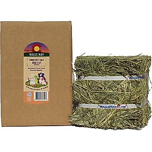 Hall's Hay Timothy Hay 2nd Cut Mini-Bale Small Pet Food, 5-lb box