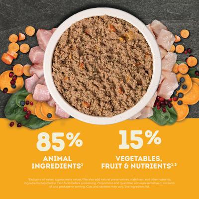 Show full view: ACANA Premium Pate Poultry in Bone Broth Grain-Free Wet Dog Food, 12.8-oz, case of 12 slide 4 of 12