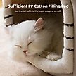 Show in main carousel: NonoPets Cozy Cushion Double Roof Synthetic Fabric Cat House Tent Bed, Grey, Small slide 3 of 6