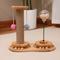 Show in main carousel: NonoPets Feeder Sisal 13-in Ployester Cat Scratching Post with Toy, Brown slide 1 of 6