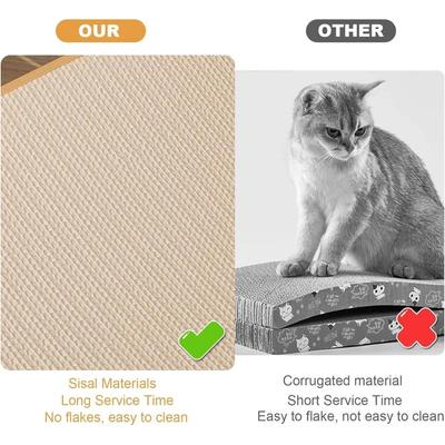 Show full view: NonoPets Durable Sisal 12.5-in Polyester Cat Scratcher & Lounger, Beige slide 3 of 7