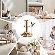 Show in main carousel: NonoPets Flower Sisal 18-in Polyester Cat Scratching Post with Teaser Toys, Beige slide 5 of 6