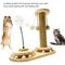 Show in main carousel: NonoPets Feeder Sisal 13-in Ployester Cat Scratching Post with Toy, Brown slide 5 of 6