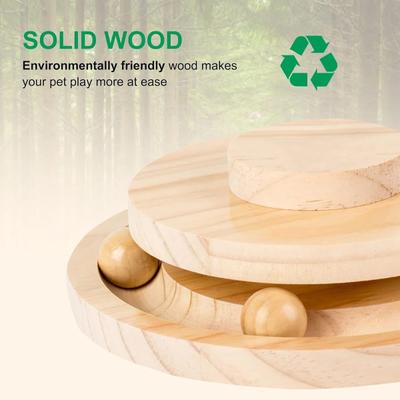 Show full view: NonoPets Feeder Sisal 13-in Ployester Cat Scratching Post with Toy, Brown slide 3 of 6