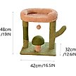 Show in main carousel: NonoPets Indoor Exercise Climbing Activity Trees Synthetic Fabric Cat House, Green slide 4 of 5