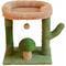 Show in main carousel: NonoPets Indoor Exercise Climbing Activity Trees Synthetic Fabric Cat House, Green slide 1 of 6