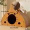 Show in main carousel: NonoPets Indoor Multi-Functional 18.5-in Polyester Cat Scratcher & Condo, Wood slide 3 of 5