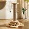 Show in main carousel: NonoPets Flower Sisal 18-in Polyester Cat Scratching Post with Teaser Toys, Beige slide 1 of 7