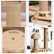Show in main carousel: NonoPets Mushroom Sisal 16.3-in Polyester Cat Scratching Post with Teaser Toys, Beige slide 5 of 7