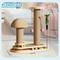 Show in main carousel: NonoPets Mushroom Sisal 16.3-in Polyester Cat Scratching Post with Teaser Toys, Beige slide 3 of 7