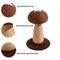 Show in main carousel: NonoPets Mushroom 20-in Polyester Cat Scratching Post with Sisal Rope, Brown slide 3 of 6