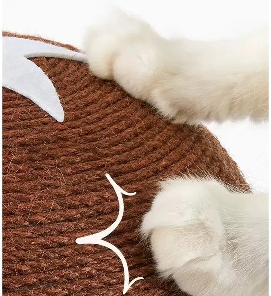 NonoPets Mushroom 20-in Polyester Cat Scratching Post with Sisal Rope