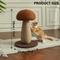 Show in main carousel: NonoPets Mushroom 20-in Polyester Cat Scratching Post with Sisal Rope, Brown slide 2 of 6