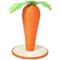 Show in main carousel: NonoPets Indoor Cute Carrot Nature Sisal Polyester Kitten & Cat Scratching Post, Orange, 17-in slide 1 of 5