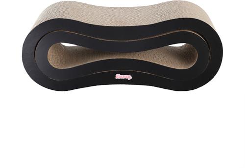 Show full view: THE LICKER STORE Suvi 26-in Modern Cardboard Infinity 2-in-1 Lounge Cat Scratcher with Catnip, Ink slide 7 of 8