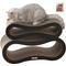 Show in main carousel: THE LICKER STORE Suvi 26-in Modern Cardboard Infinity 2-in-1 Lounge Cat Scratcher with Catnip, Ink slide 1 of 8