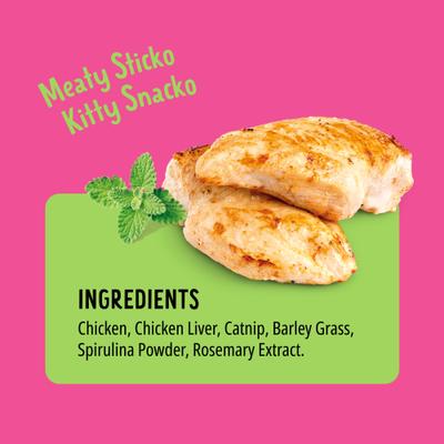 Show full view: Bonkers Purrpops Catnip Flavored Lollipop Freeze-Dried Cat Treats, 0.2-oz bag, 4 count slide 10 of 11