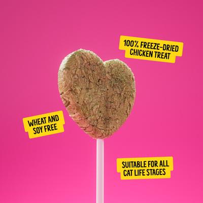 Show full view: Bonkers Purrpops Catnip Flavored Lollipop Freeze-Dried Cat Treats, 0.2-oz bag, 4 count slide 6 of 11