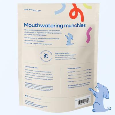 Show full view: Downtown Barkery Chicken High-Protein Jerky Stick Dog Treats, 1-lb bag slide 5 of 7