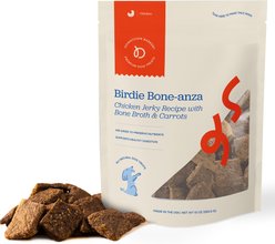 Downtown Barkery Chicken & Bone Broth High-Protein Jerky Dog Treats, 10-oz bag