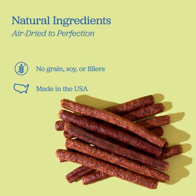 Show full view: Downtown Barkery Duck High-Protein Jerky Stick Dog Treats, 8-oz bag slide 3 of 7