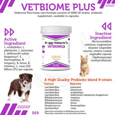 Show full view: Pet Health Pharma Vetbiome Plus High Potency Probiotics for Dog & Cat, 40 count slide 3 of 9