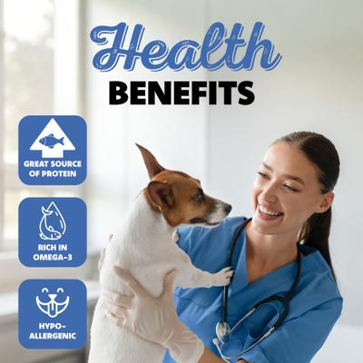 Show full view: Savory Prime Cod Skin Crunchy Bites Dog Treats, 8-oz bag slide 5 of 10