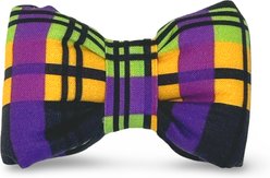 Slobber Threads Halloween Spellbound Plaid Dog Bowtie