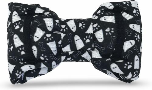 Show full view: Slobber Threads Halloween Ghost Dog Bowtie slide 2 of 2