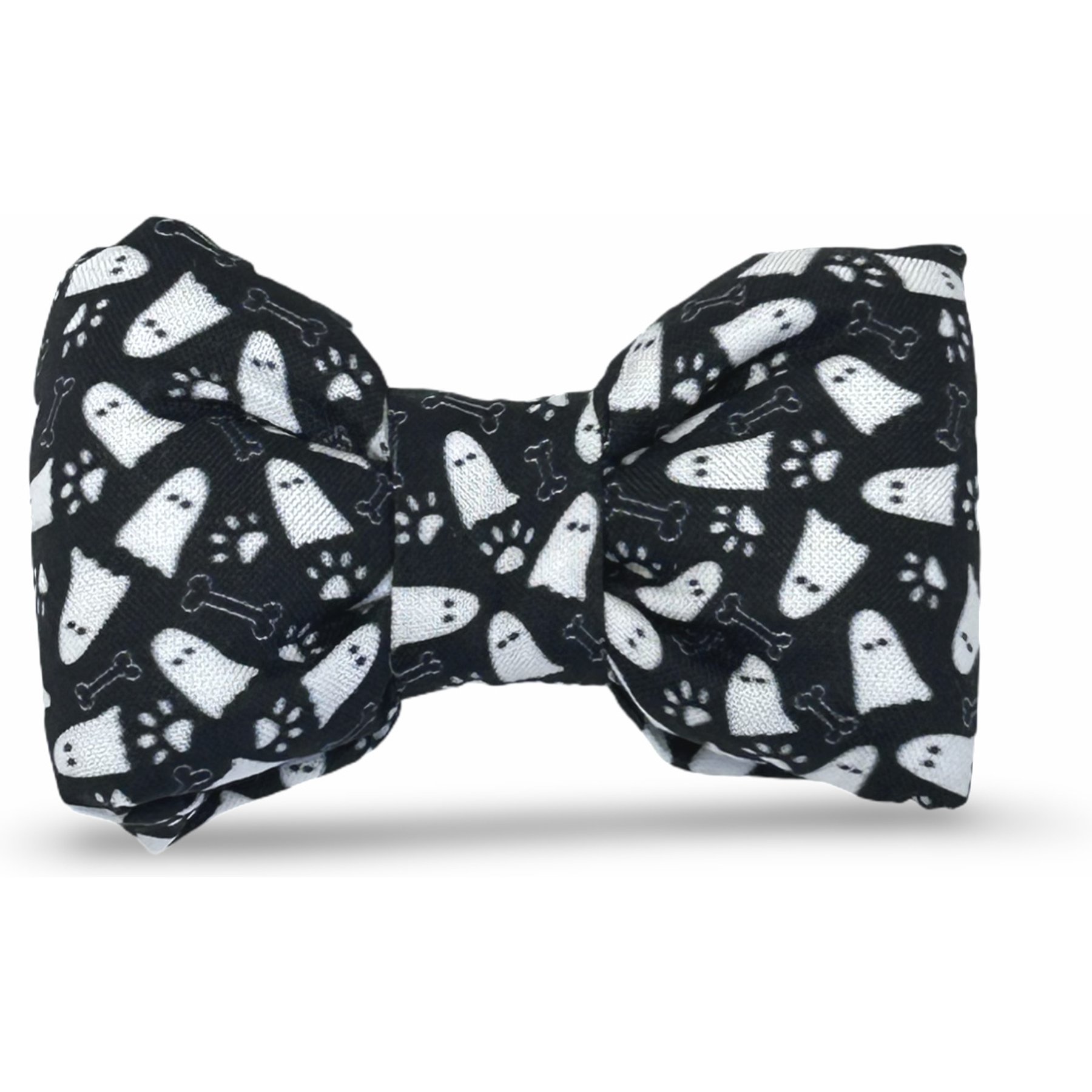 Slobber Threads Halloween Ghost Dog Bowtie