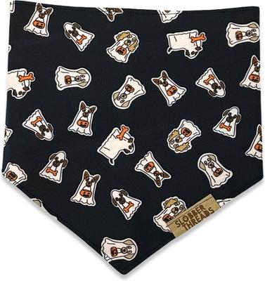 Show full view: Slobber Threads Halloween Ghost Dogs Dog Bandana, Small slide 3 of 4