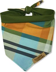 Slobber Threads Harvest Plaid Dog Bandana, Small