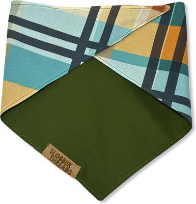Show full view: Slobber Threads Harvest Plaid Dog Bandana, Small slide 3 of 5