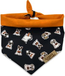 Slobber Threads Halloween Ghost Dogs Dog Bandana, Small