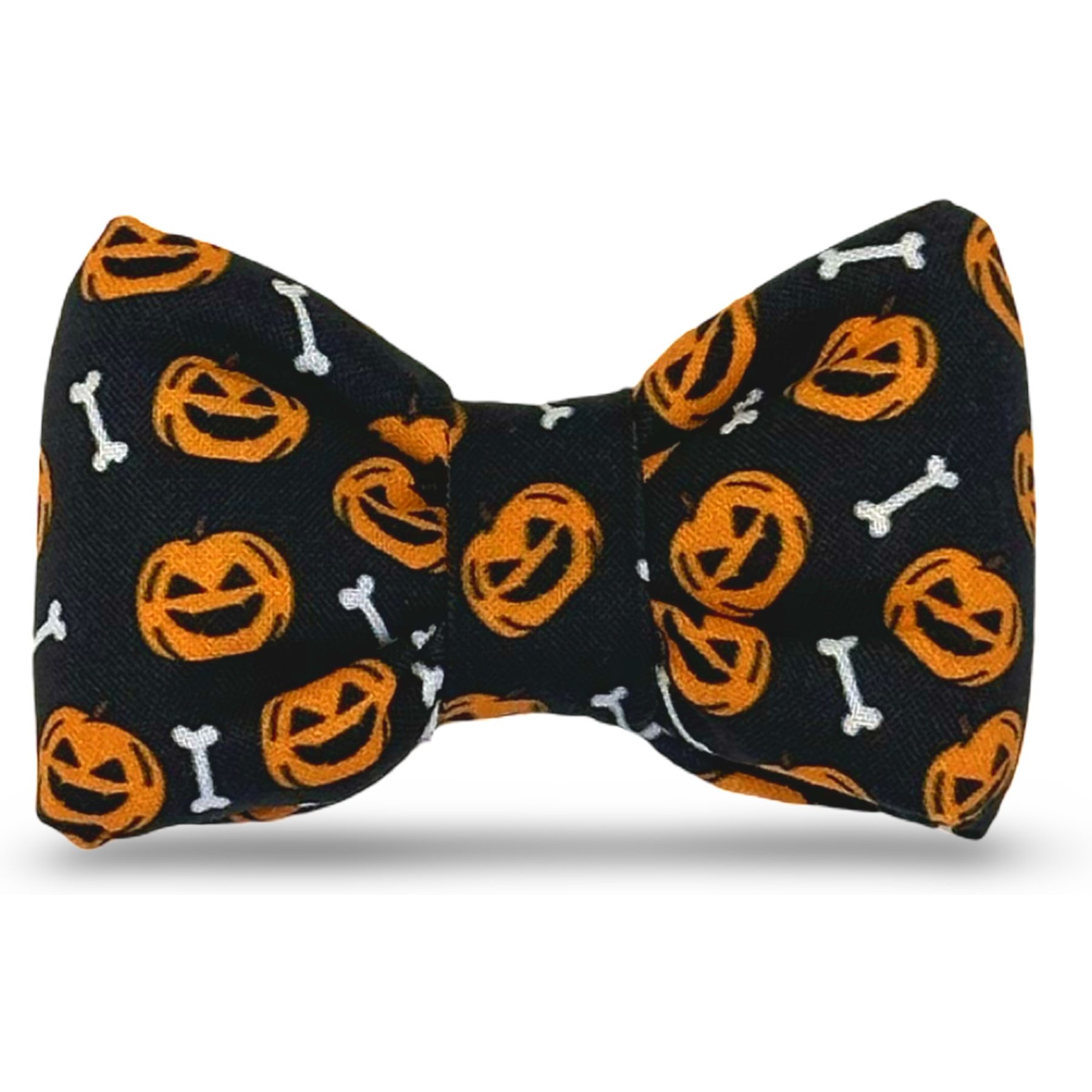 Slobber Threads Halloween Jack-o'-Lantern Dog Bowtie
