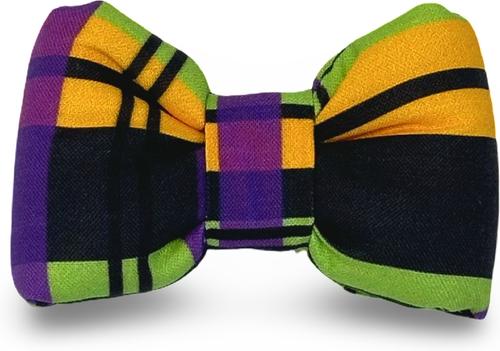 Show full view: Slobber Threads Halloween Spellbound Plaid Dog Bowtie slide 2 of 3