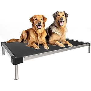 FXW TitanNest Cooling Chew-Proof Elevated Dog Bed, Grey, X-Large