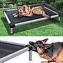 FXW TitanNest Cooling Chew-Proof Elevated Dog Bed, Grey, Large: 50-inch