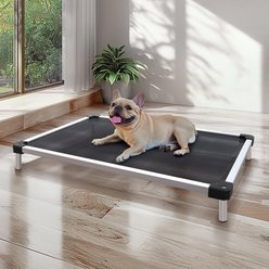 FXW TitanNest Cooling Chew-Proof Elevated Dog Bed, Grey, Medium: 36-inch