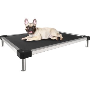 FXW TitanNest Cooling Chew-Proof Elevated Dog Bed, Grey, Medium: 30-inch