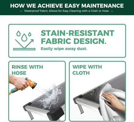 Show full view: FXW TitanNest Padded Chew-Proof Elevated Dog Bed, Grey, X-Large: 56-in slide 7 of 11