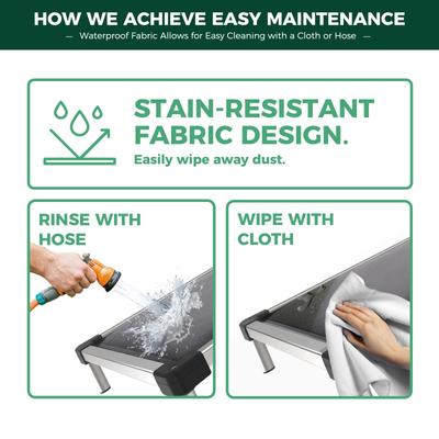 Show full view: FXW TitanNest Padded Chew-Proof Elevated Dog Bed, Grey, Small: 36-in slide 6 of 10