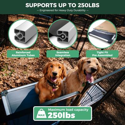 Show full view: FXW TitanNest Padded Chew-Proof Elevated Dog Bed, Grey, Large: 50-in slide 5 of 11