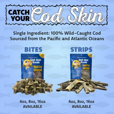 Show full view: Savory Prime Cod Skin Crunchy Bites Dog Treats, 8-oz bag slide 7 of 10