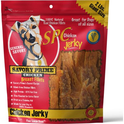 Savory Prime Savory Prime Natural Chicken Jerky Breast Dog Treats, 32-oz bag