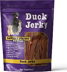 Savory Prime Duck Jerky Dog Treats, 1-lb bag