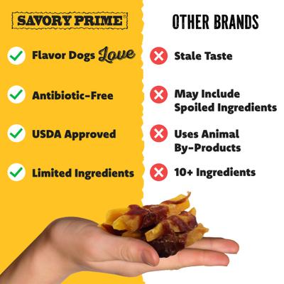 Show full view: Savory Prime Duck & Sweet Potato Jerky Dog Treats, 1-lb bag slide 4 of 10